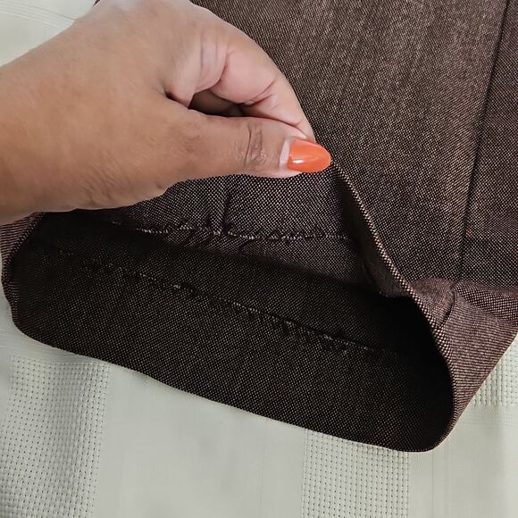 Jacob Women's Cropped Ankle Wide-Leg Pants Brown 0 - Picture 16 of 16